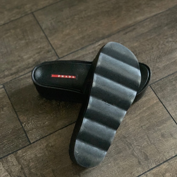 Vintage Prada Chunky Platform Sandals - Picture 2 of 4